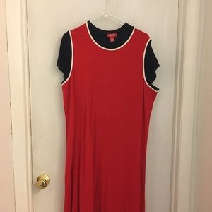 Woman’s Long Sprit red\black dress size XL